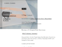 Tablet Screenshot of chrisevans.info